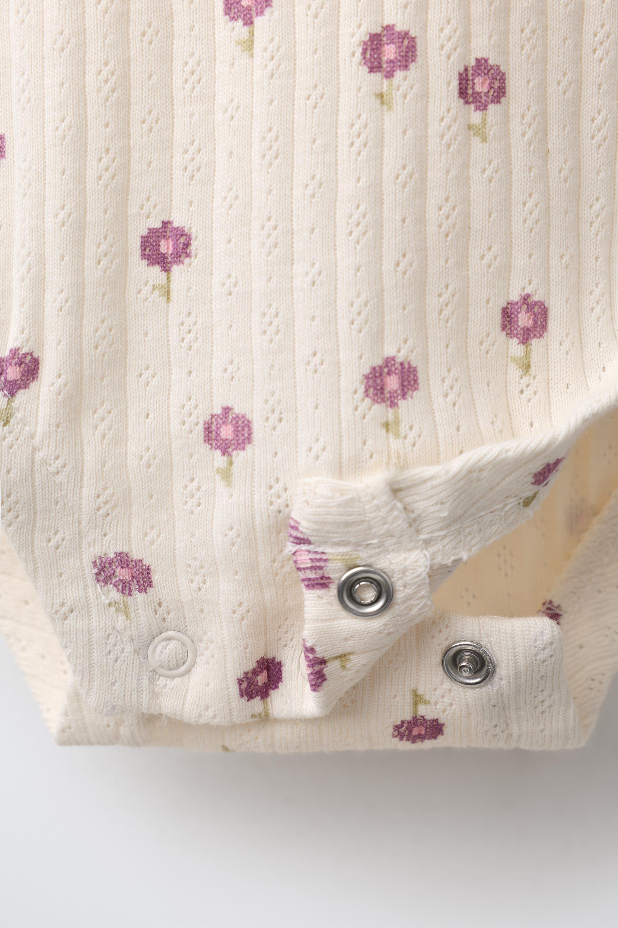 ENSEMBLE BODY ET LEGGING À IMPRIMÉ FLEURI